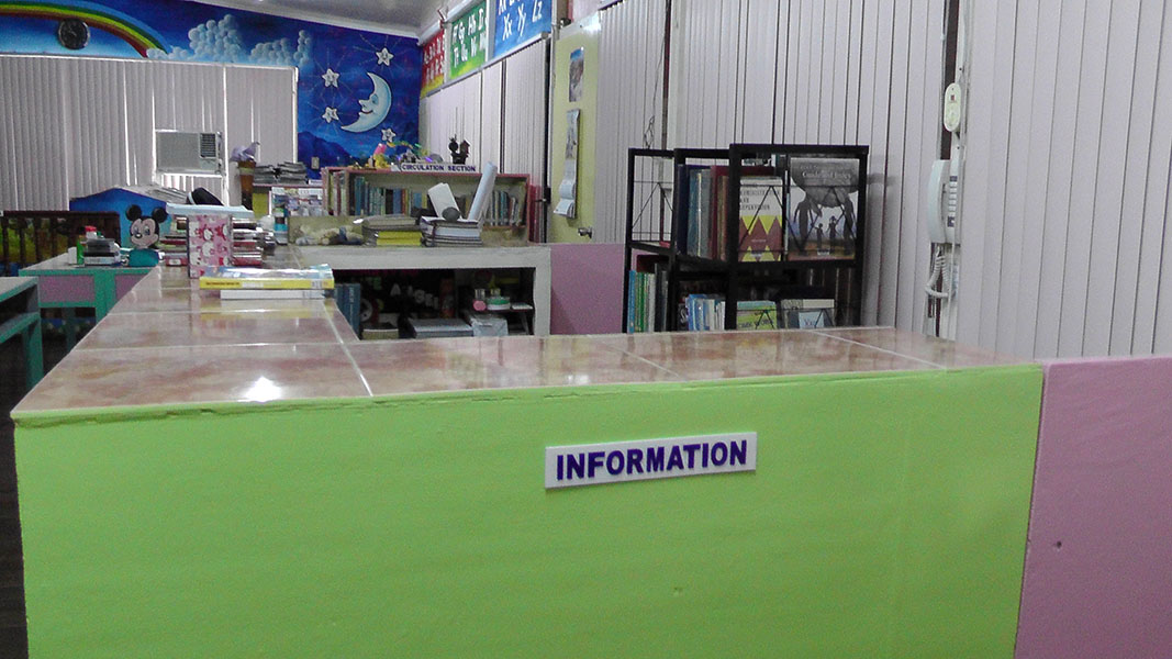 A library information counter